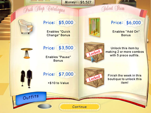 Posh Shop game screenshot - 2