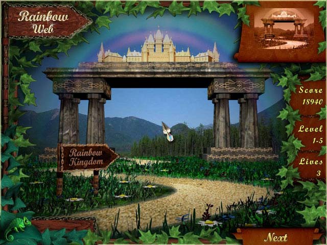 Rainbow Web game screenshot - 2