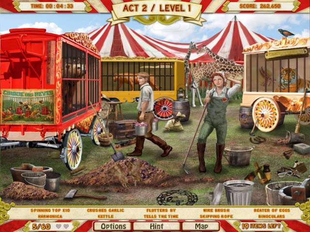 Runaway With The Circus game screenshot - 2