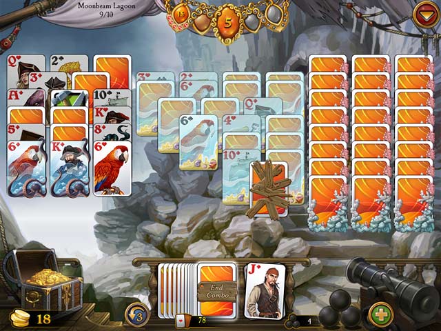 Seven Seas Solitaire game screenshot - 2