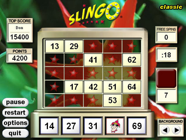 Slingo Deluxe game screenshot - 1