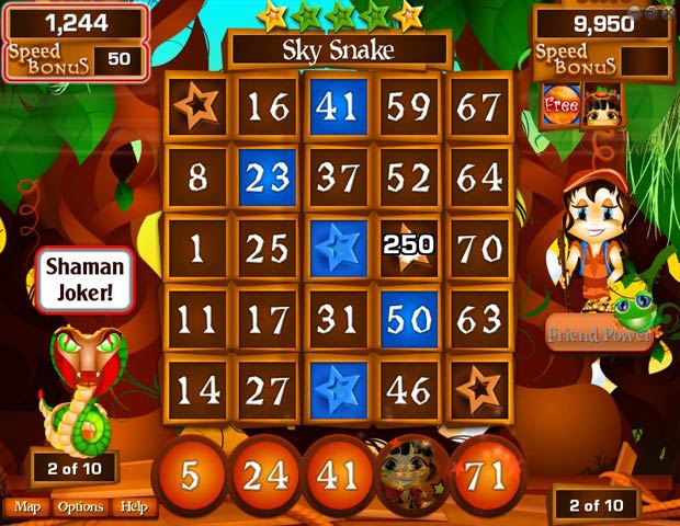 Slingo Quest Amazon game screenshot - 2