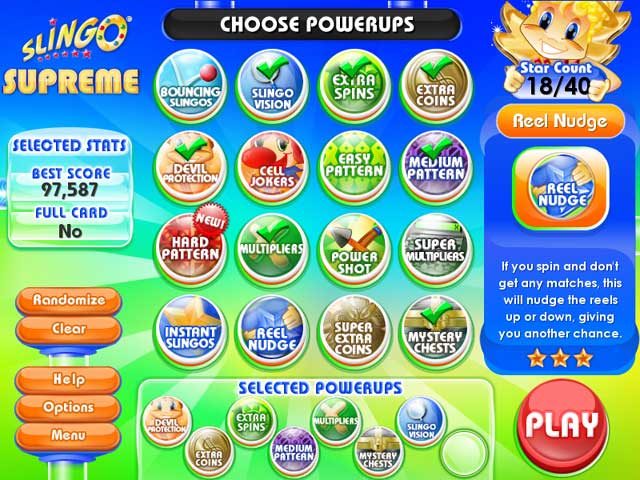 Slingo Supreme game screenshot - 2