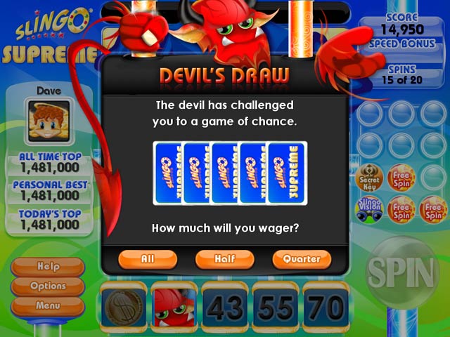 Slingo Supreme game screenshot - 3
