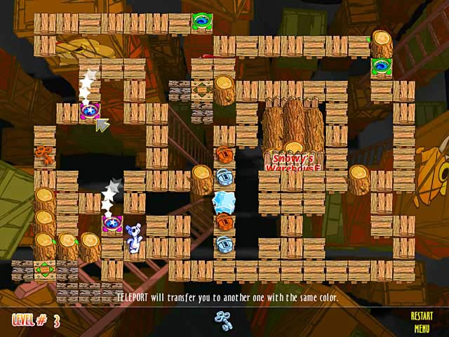 Snowy Puzzle Islands game screenshot - 2