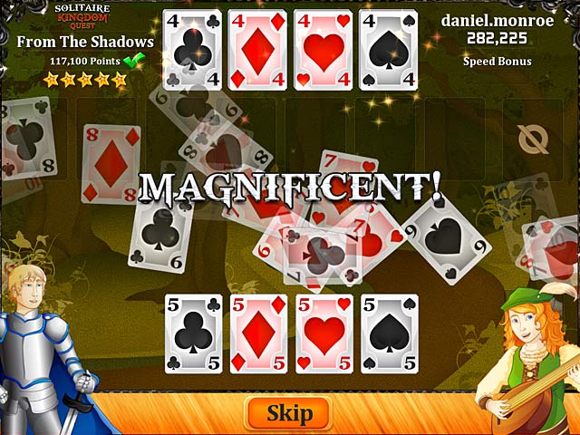 Solitaire Kingdom Quest game screenshot - 2