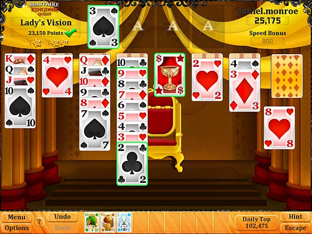 Solitaire Kingdom Quest game screenshot - 3