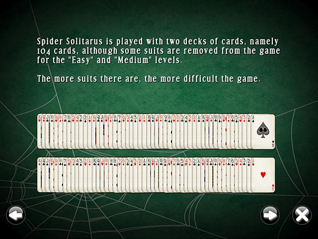 SpiderMania Solitaire game screenshot - 3