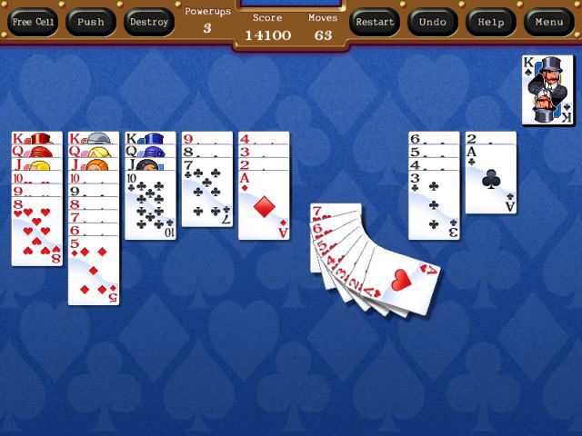 Spyde Solitaire game screenshot - 1