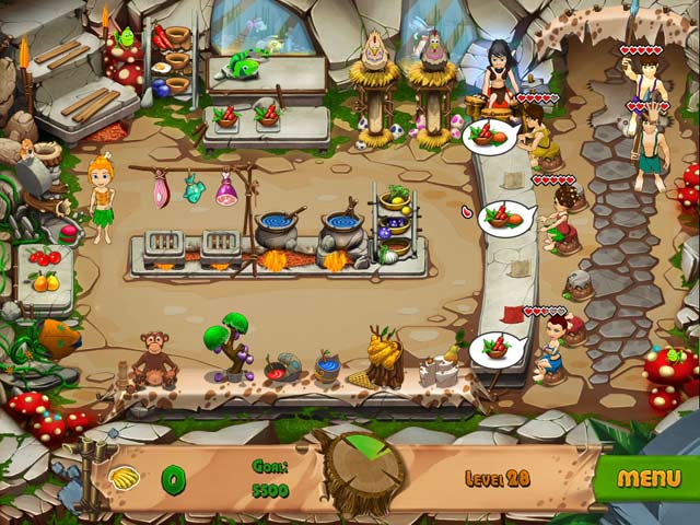 Stone Age Cafe game screenshot - 2