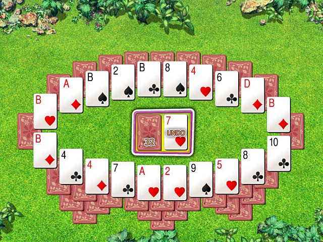 Summer Tri-Peaks Solitaire game screenshot - 3