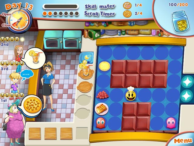 The PAC-MAN Pizza Parlor game screenshot - 1