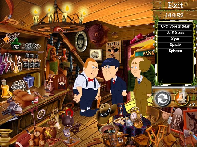 The Three Stooges: Treasure Hunt Hijinks game screenshot - 1