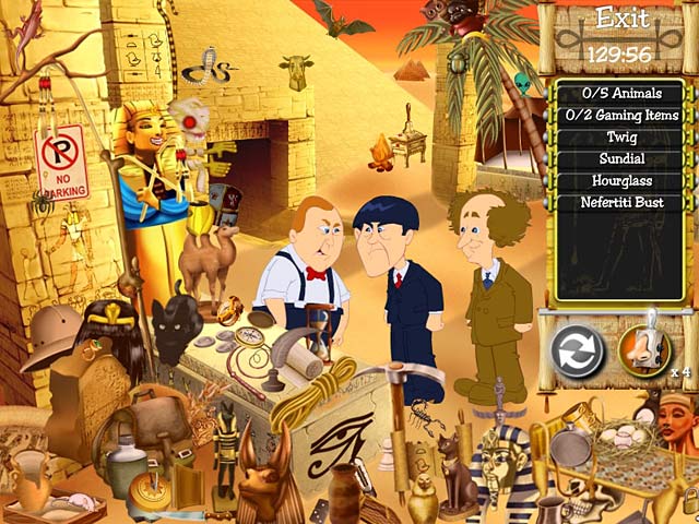 The Three Stooges: Treasure Hunt Hijinks game screenshot - 2
