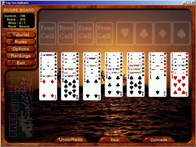 Top 10 Solitaire game screenshot - 3