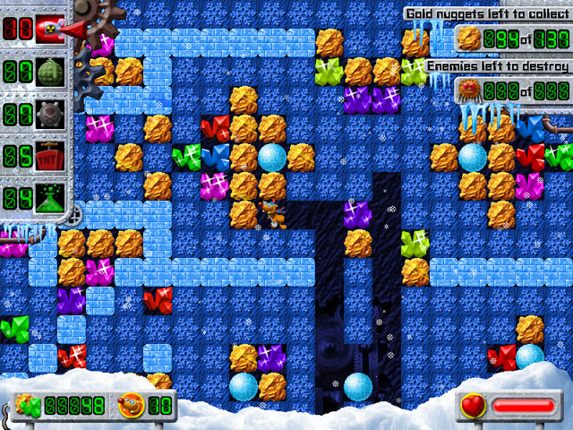Treasure Mole: Winter Vacations game screenshot - 1