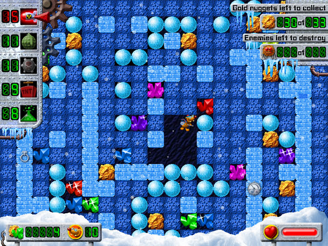 Treasure Mole: Winter Vacations game screenshot - 2