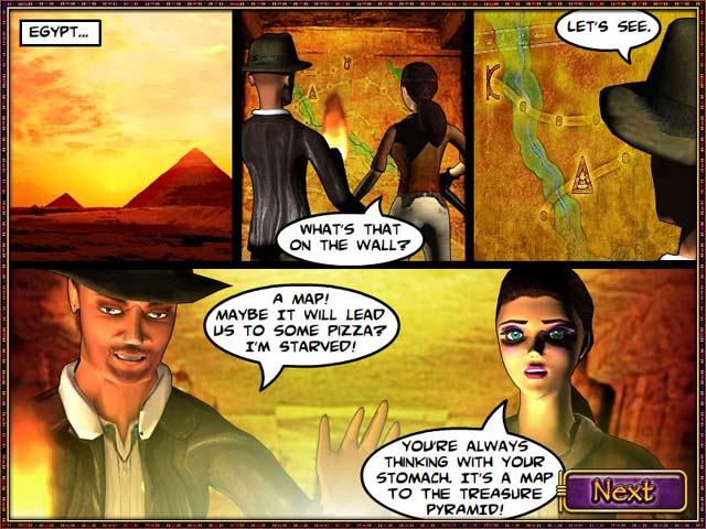 Treasure Pyramid game screenshot - 2