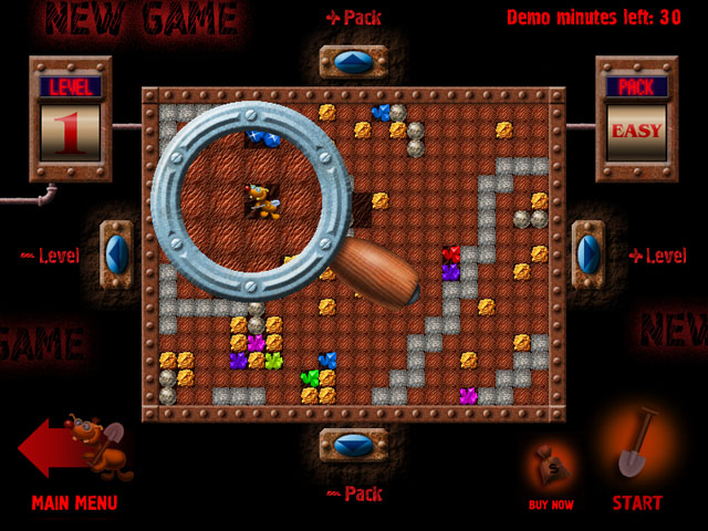 Treasure Mole game screenshot - 2