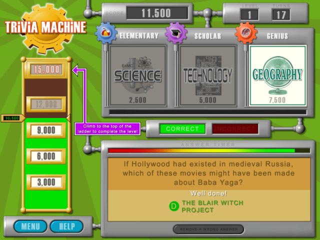 Trivia Machine game screenshot - 1