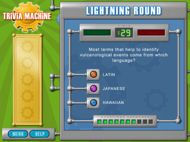 Trivia Machine game screenshot - 2