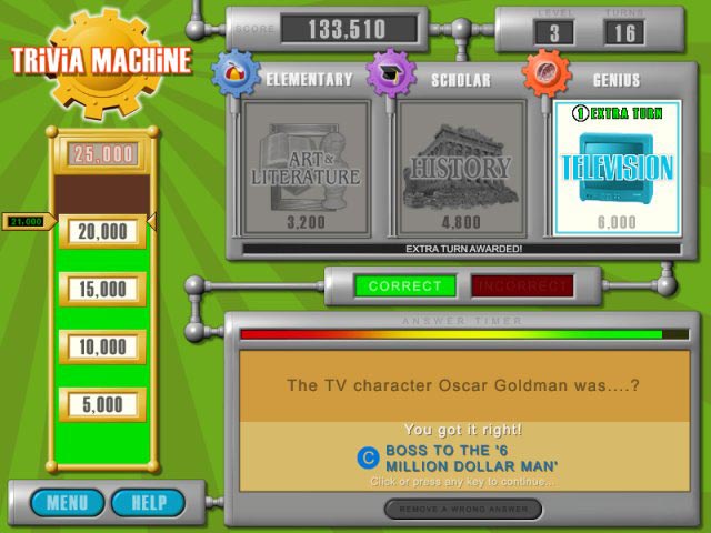 Trivia Machine game screenshot - 3