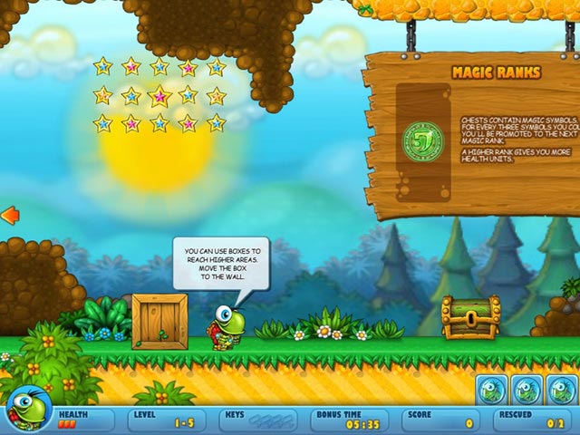 Turtix: Rescue Adventure game screenshot - 1