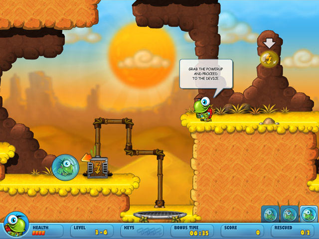 Turtix: Rescue Adventure game screenshot - 3