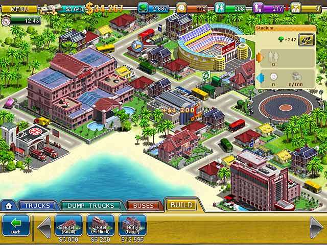 Virtual City 2: Paradise Resort game screenshot - 1