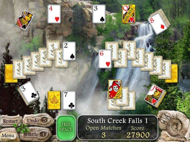 Waterscape Solitaire: American Falls game screenshot - 1