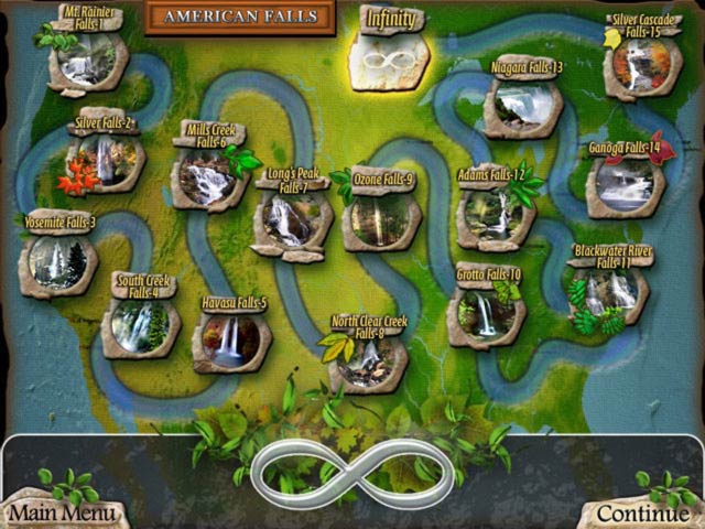 Waterscape Solitaire: American Falls game screenshot - 2