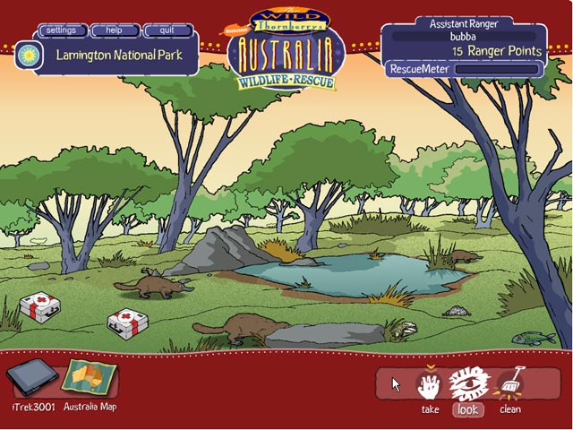Wild Thornberrys Australian Wildlife Rescue game screenshot - 1