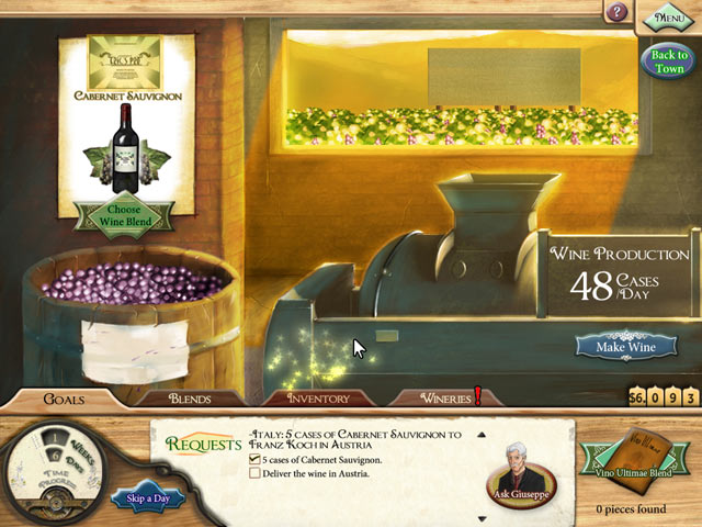 Winemaker Extraordinaire game screenshot - 1