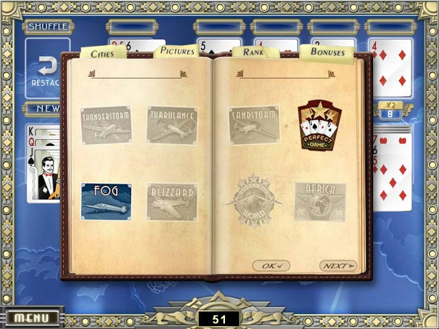 World Class Solitaire game screenshot - 2