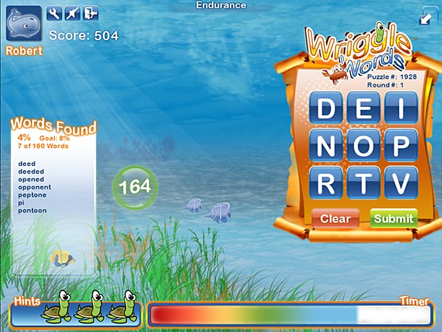 Wriggle Words game screenshot - 2